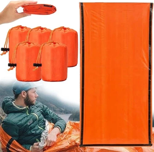 3 OR 6 Sierra Madre Emergency Sleeping Bag 84"X36" Waterproof Sierramadre Emer