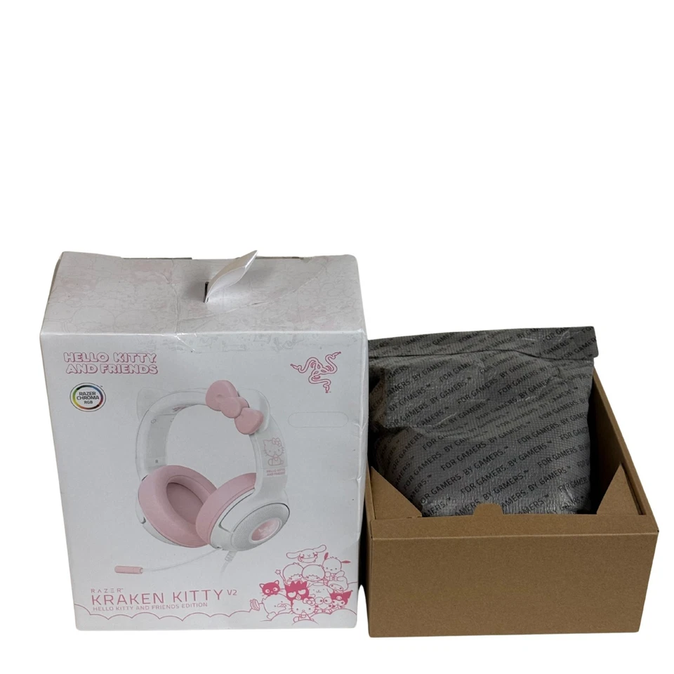 Razer Kraken Kitty V2 Hello Kitty & Friends Wired RGB Gaming Headset – Open Box - Image 3 of 4