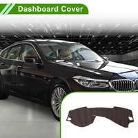 FüR Bmw 3Er 13-19 Ohne Hud Armaturenbrett-Abdeckung Leder Braun