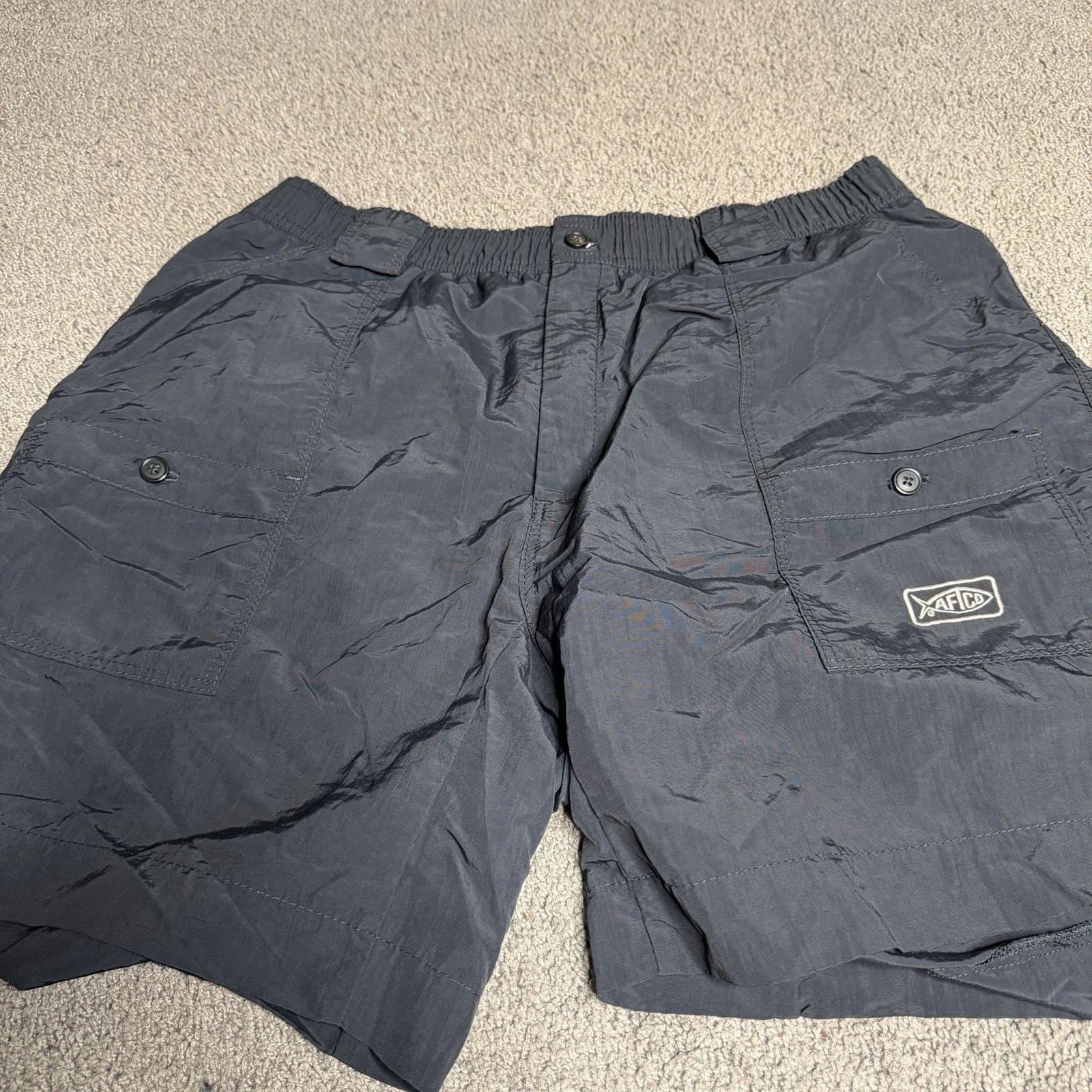 AFTCO Original Fishing Shorts Mens 40 Black Stretch M01L Cargo 8” Inseam
Opens in a new window or ta