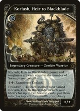 Korlash, Heir to Blackblade -Foil Heavy Play MTG Promos: Prerelease Cards
