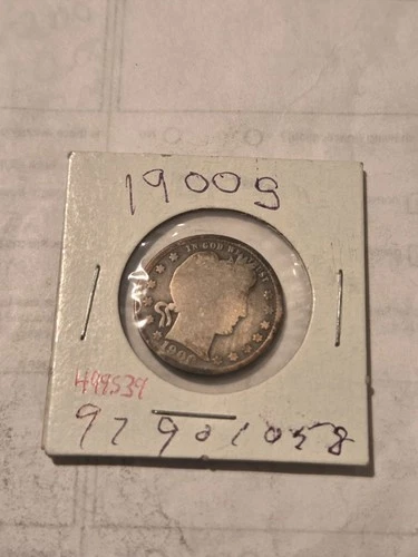 1900-S Barber Quarter Dollar Silver Coin