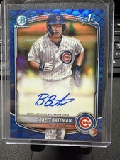 Brett Bateman Bowman Chrome 2025 Blue Refractor /150 Auto