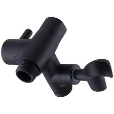 Solid Metal 3-Way Shower Head Diverter  Anti-Leak  Holder
