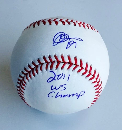 JON JAY Signed 2011 W. S. Champ Official Major League Baseball COA