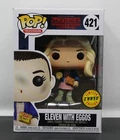 ELEVEN WITH EGGOS (CHASE) - STRANGER THINGS - #421 - FUNKO POP! - w/PROTECTOR