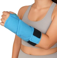 24" Extra Long Wrist Ice Pack Wrap for Discomfort Reducing, Reusable Gel Ice