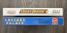Nintendo NES Casino Lot! Caesars Palace & Vegas Dream w/Inserts! Complete CIB🔥