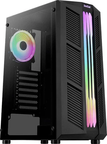 AeroCool Prime V2 ARGB, Midi Tower, tempered Glass