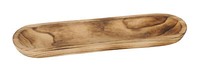 Holz-Tablett L52Cm Holz Braun Geflammt Ablage Schale Holzschale Natur Tischdeko
