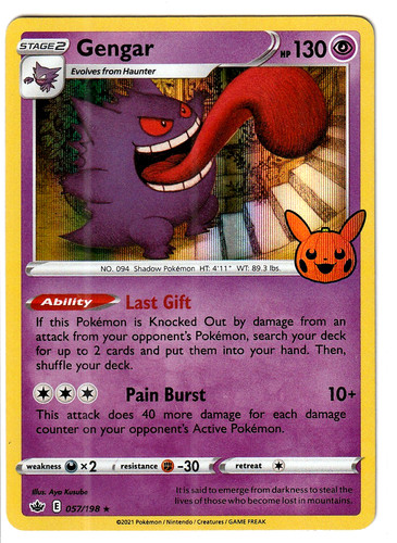 PSA10 Gengar 074 CHR 2022 Pokemon Japanese Sword & Shield Dark