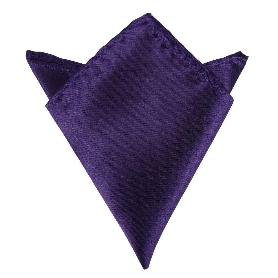 Pacote com 12 lenços de bolso quadrados masculinos de cetim terno formal de casamento - Imagem 4 de 4