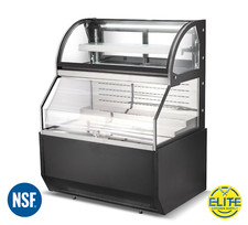 NSF 36" Refrigerated Curved Glass Door Bakery Display Case Deli Meat Show Case