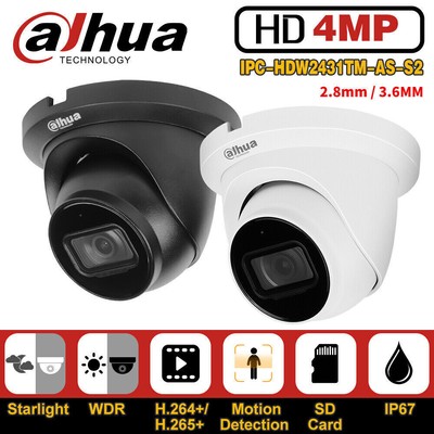 Dahua IPC-HDW2431TM-AS-S2 4MP Starlight Turret POE IP Kamera Eyebal 2.8mm/3.6mm