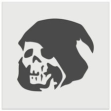 Grim Reaper Death Skeleton Hooded Head Halloween Wall Cookie Reusable Stencil