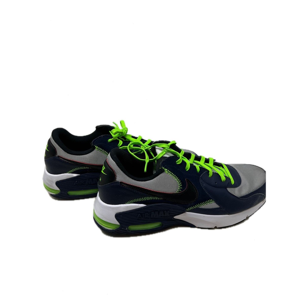 Nike Air Max Excee Blackened Blue Mens 11 RARE? Nike Air Max Excee Blackened Blue Neon Green Sz 10.5  main image 2