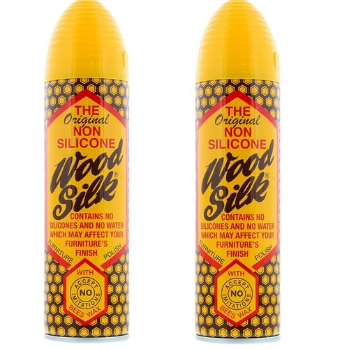 2 x Aristowax Original Wood Silk Furniture Polish 225ml with Beeswax