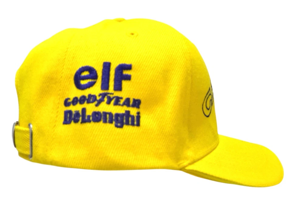 Ayrton Senna F1  Camel Lotus/Honda Baseball cap in Bright yellow. Vintage - Image 3 of 4