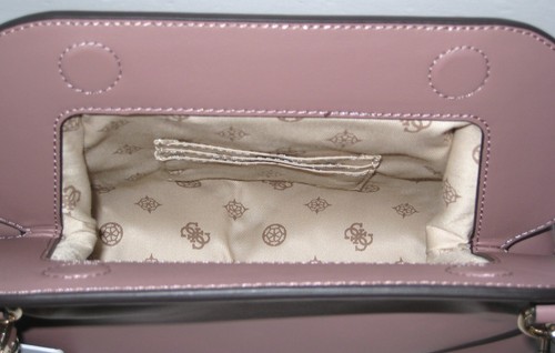 GUESS Abey Crossbody Small Leather Shoulder Handbag Rosewood Color NEW🎀NWT - Picture 14 of 14