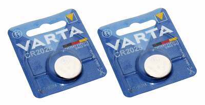 2x Varta CR2025 Lithium Knopfzelle Batterie für Mercedes 211 Autoschlüssel Funks