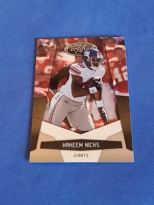 2010 Hakeem Nicks Panini Certified #100