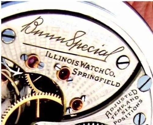 MINT Display Back Railroad Silver Plate Case Pocket Watch ILLINOIS Bunn Special - Picture 5 of 8