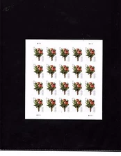 CELEBRATION BOUTONNIERE  FOREVER STAMP EXCELLENT FLORAL DESIGN  SHEET OF 20