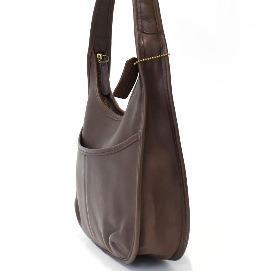 COACH 9033 Ergo Hobo Shoulder Dark Brown Leather Hand Bag
