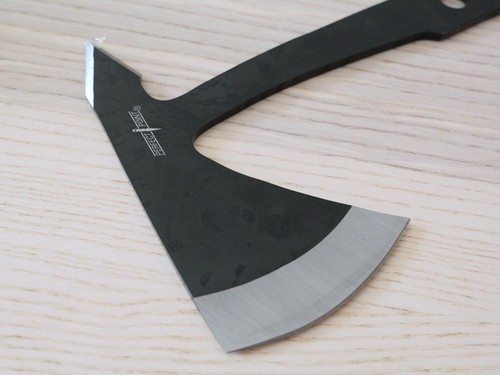 10” Throwing Axe Full Tang Black Stealth Tactical Nylon Sheath Sharp Tomahawk - Picture 2 of 4