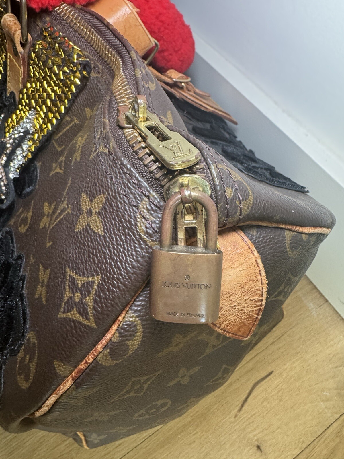 Custom Louis Vuitton Monogram Keepall Duffle Bag - image 6