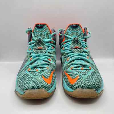 NIKE LEBRON XII HYPER TURQUOISE BASKETBALL SNEAKERS 684593