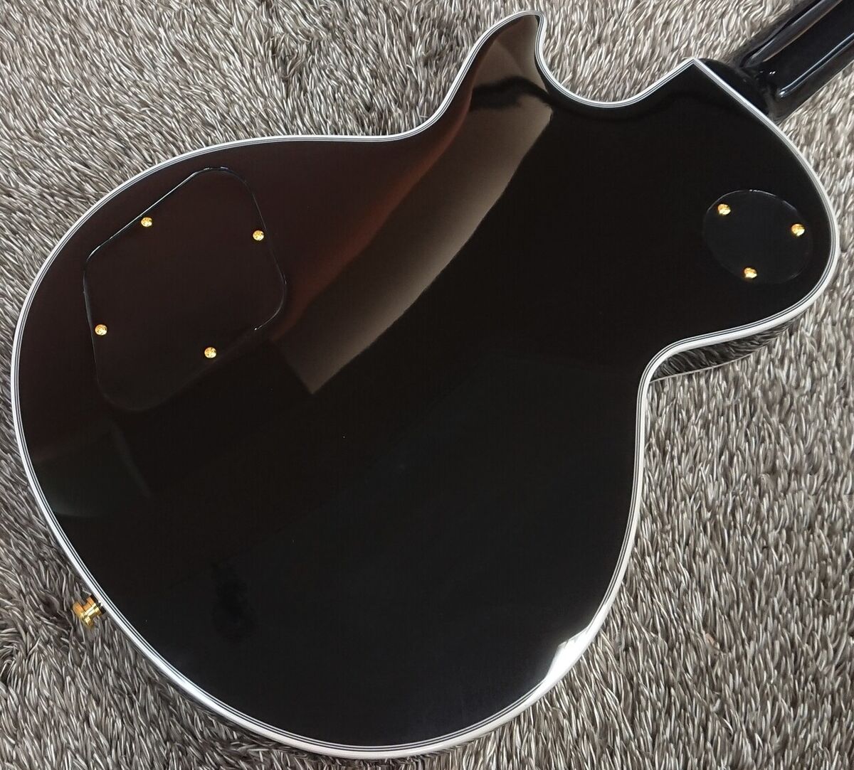 Grass Roots Les Paul Custom Black G-LP-CTM Electric Guitar W Grass Roots Les Paul Custom Black G-LP-CTM Electric Guitar W