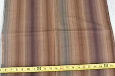 By 1/2 Yd, Brown Striped Quilt Cotton, Junko Matsuda, The Pireued, Japan, N6319