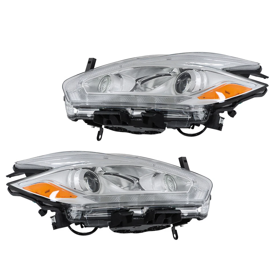 Faro proyector halógeno izquierdo+derecho Nissan Murano 2015 2016-2018 con LED DRL Foto 4 de 4