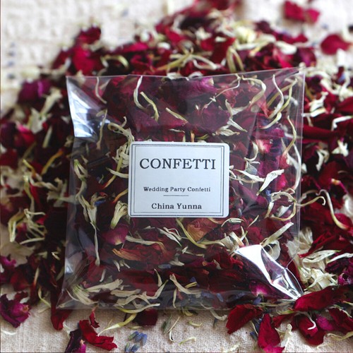 Pressed Floral Dried Petal Rose Dried Flower Biodegradable Wedding Confetti - Picture 1 of 9