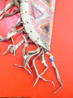 NATIVE AMERICAN INDIAN DAG KNIFE PAINTED LEATHER SHEATH 1800S PLAINS LARGE RARE — photo 4