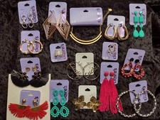 Lot New Claires Icing Necklace Rings Large Hypoallergenic Statement Earrings Set