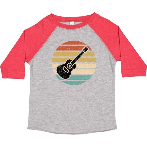 Inktastic Guitar Music For Guitarist Musician Toddler T-Shirt Instrument Vintage