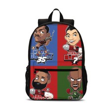 star player comics Cartoon Backpack Print for Boys Girls School Travel 18.5in