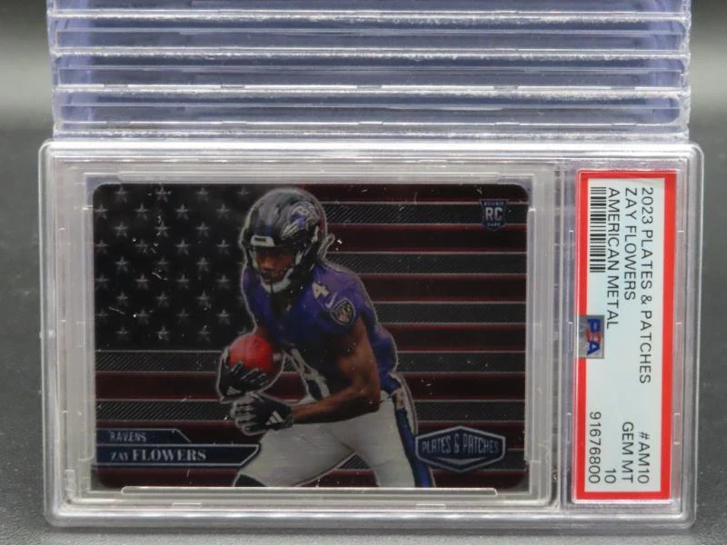 Zay Flowers Panini Plates & Patches American Metal #AM10 Base