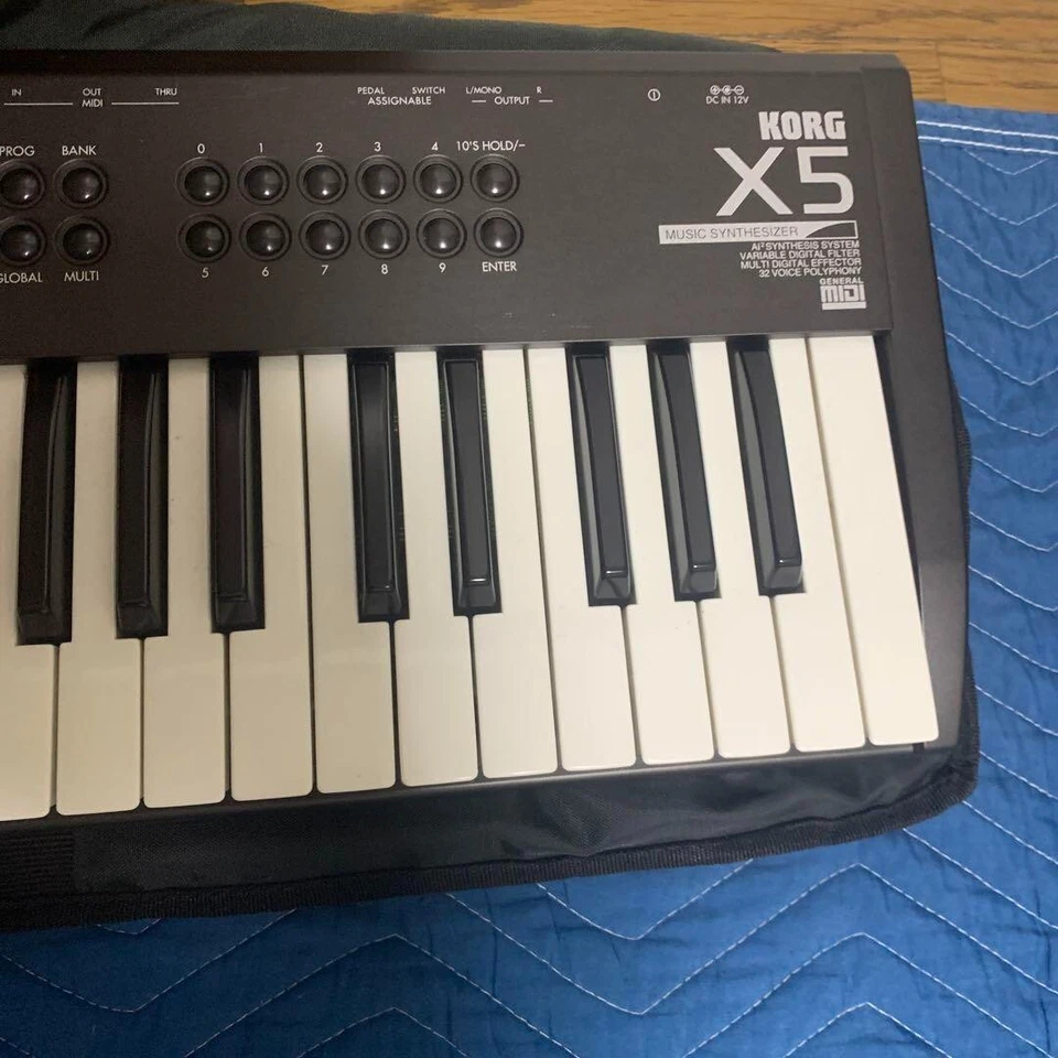 KORG X5 Music Synthesizer 61 Key w /Power supply cord used free shipping - Image 4 of 4