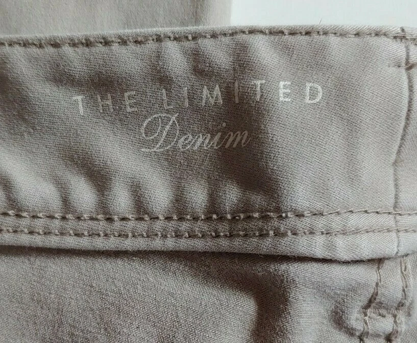 Limited Denim Legging Jean 678 Womens Size 8 Stretch Light Gray Zipper Pockets Foto 4 de 4