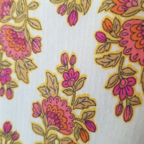 Haute Hippie Little Girls Dress Floral Sleeveless Ruffles Lined Cotton Size 7 - Picture 3 of 11