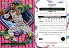 2023-24 Topps Cosmic Chrome Pink Galaxy Refractor #61 Russell Westbrook Parallel