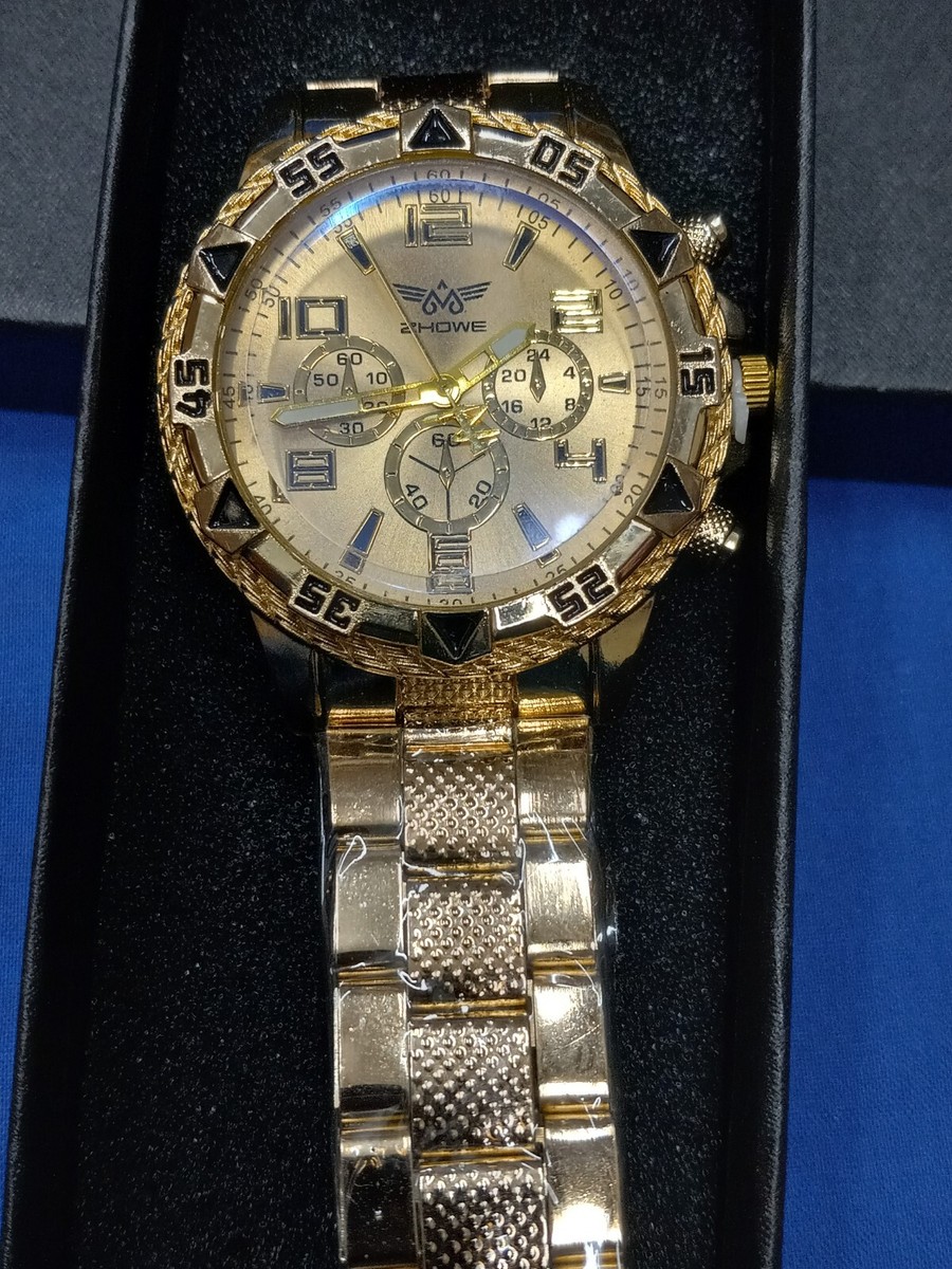 希少 カメオ バングルウォッチ ストーンカメオ ゴールド 【0307】 Zhowe Gold Tone Round Dial Quartz Movement Men's Watch | eBay