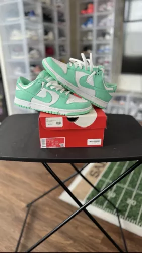 Size 11.5 women’s (men’s 10)- Nike Dunk Low Green Glow 