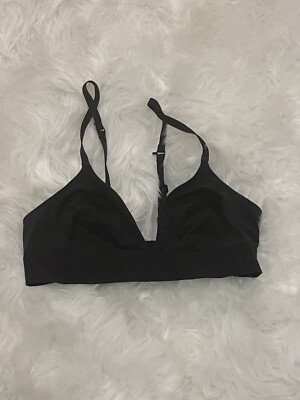 DKNY Black Bralette Womens Size M Triangle Bralette 