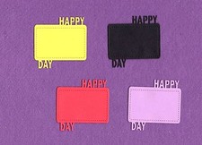 HAPPY DAY frame die cuts scrapbook cards