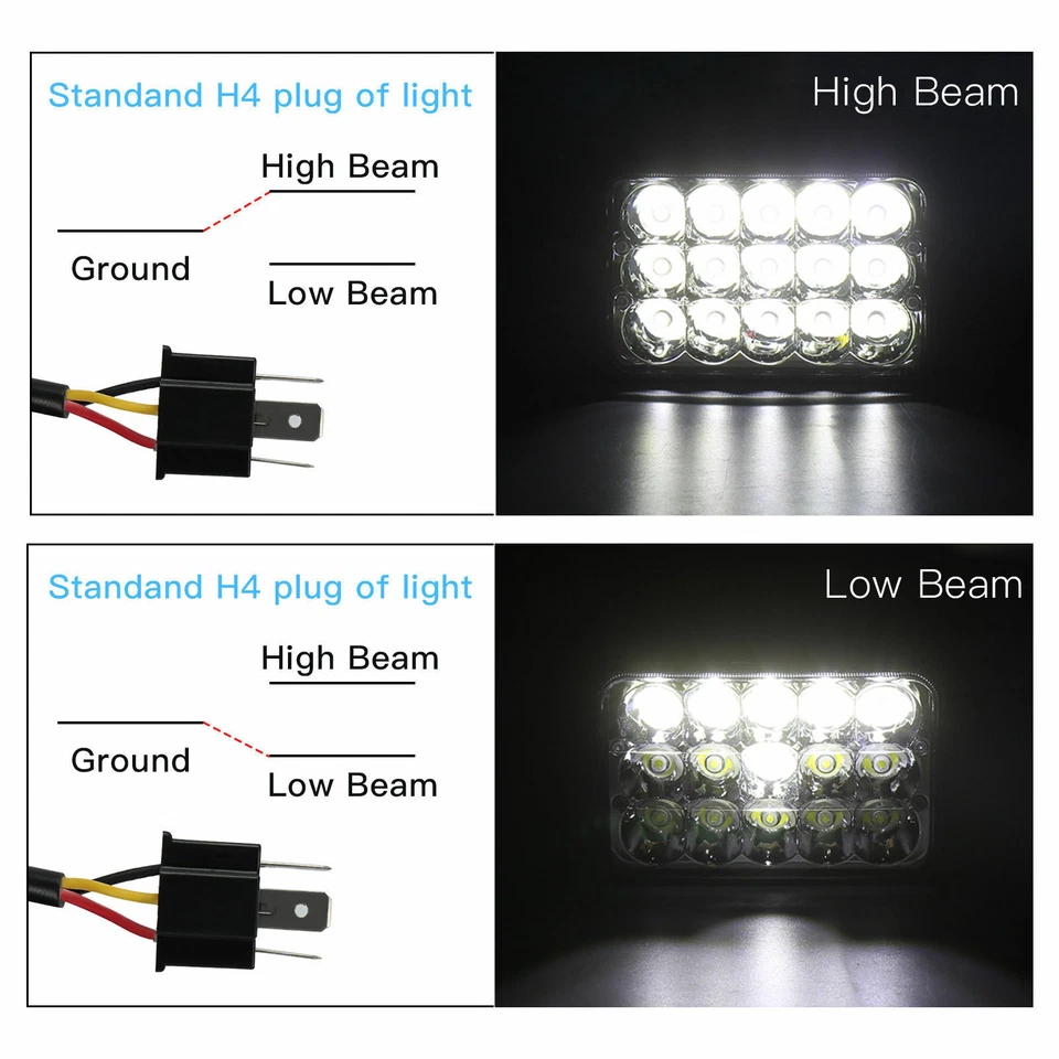 Faro LED 4x6 + 2x cápsula de 7"" para quitanieves BLIZZARD 680LT 720LT 810 Foto 2 de 4