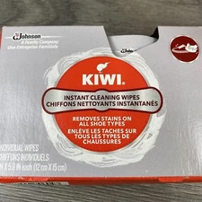 Kiwi Instant Cleaning Wipes 12 Count Shoe Cleaner Shoe Individual Wipe